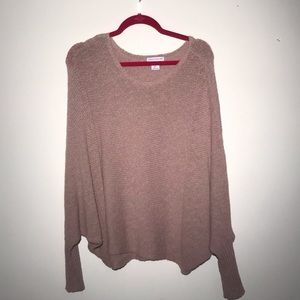 SLOUCHY TAN SWEATER